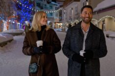 Alexandra Breckenridge as Taylor and Ryan Eggold as Matthew in My Secret Santa
