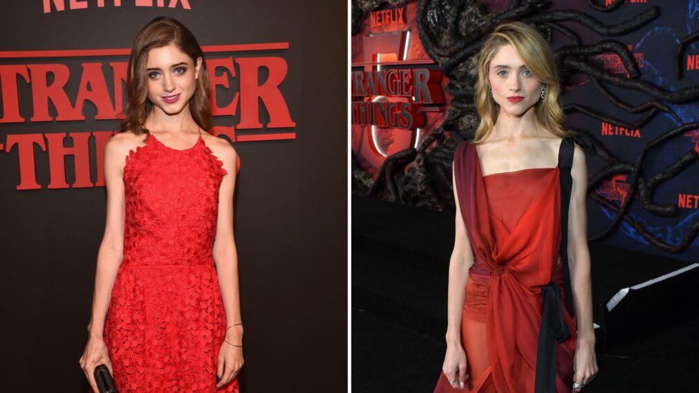 Natalia Dyer at 'Stranger Things' premieres 2016 and 2025