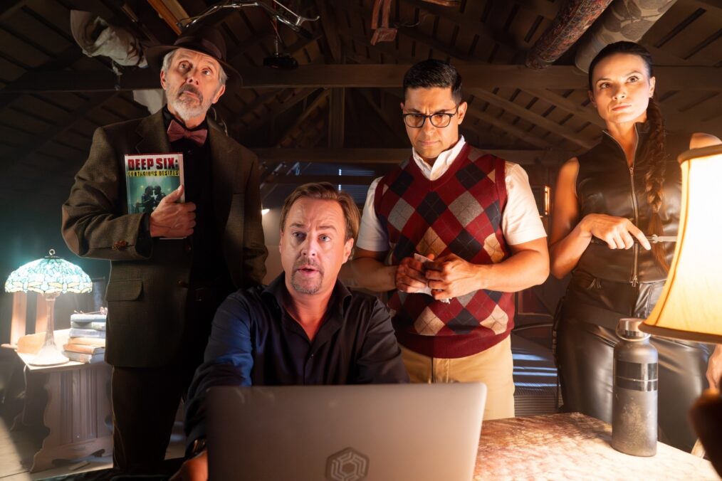 Gary Cole as Alden Parker / Professor Parkman, Sean Murray as Timothy McGee / McGregor, Wilmer Valderrama as S.S. Nicolas Torres / Rick Soares and Katrina Law as NCIS S.A. Jessica Knight / Knightingdale — 'NCIS' Season 23 Episode 6 