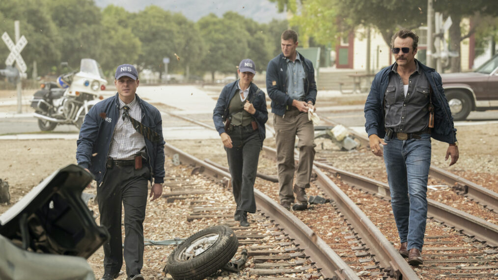 Caleb Foote as Bernard “Randy” Randolf, Mariel Molino as Cecilia “Lala” Dominguez, Austin Stowell as Leroy Jethro Gibbs, and Kyle Schmid as Mike Franks — 'NCIS: Origins' Season 2 Episode 5 'Funny How Time Slips Away'