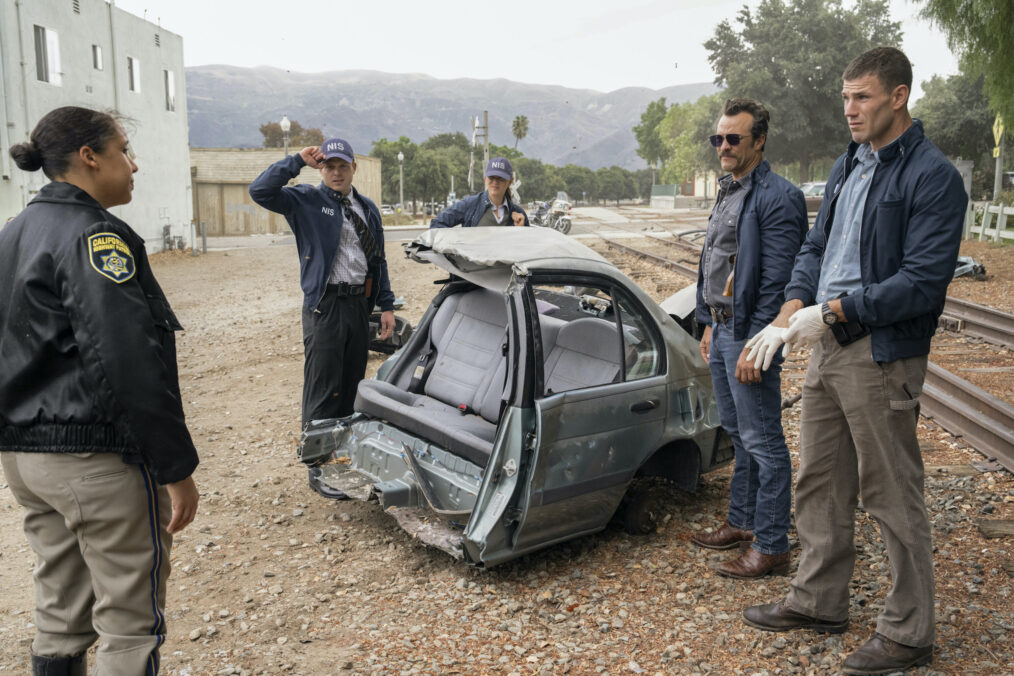 Caleb Foote as Bernard “Randy” Randolf, Mariel Molino as Cecilia “Lala” Dominguez, Kyle Schmid as Mike Franks, and Austin Stowell as Leroy Jethro Gibbs — 'NCIS: Origins' Season 2 Episode 5 