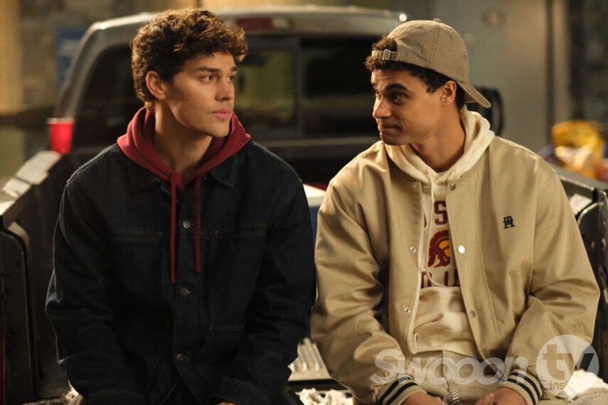 Noah Beck and Kolton Stewart in 'Sidelined 2: Intercepted'