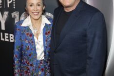 Patricia Heaton and David Hunt attend Opry 100: A Live Celebration at Grand Ole Opry at the Ryman Auditorium on March 19, 2025 in Nashville, Tennessee.