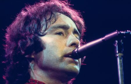 Singer Paul Rodgers of English super-group Bad Company performs on stage at Earl's Court in London, July 1977.