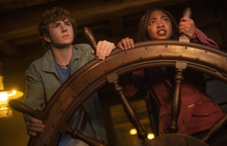Walker Scobell as Percy and Leah Sava Jeffries as Annabeth in 'Percy Jackson and the Olympians' Season 2