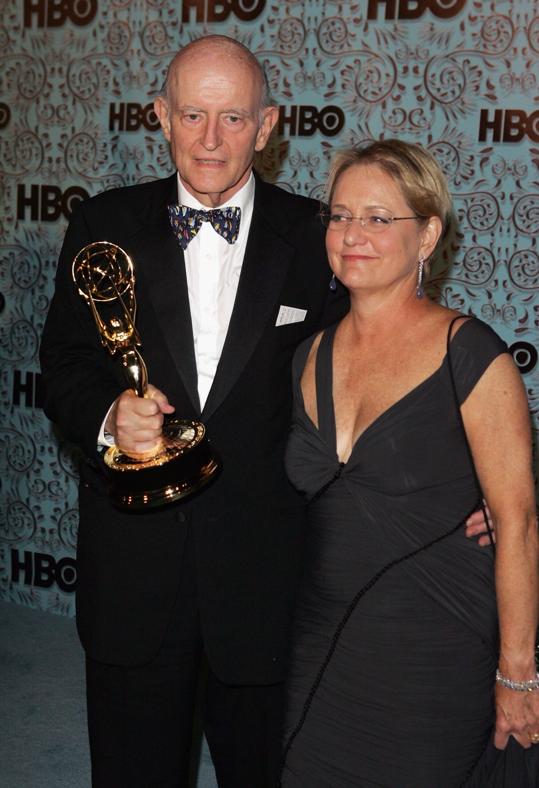 Peter Boyle and wife Loraine Alterman arrive at the HBO Emmy after party held at The Plaza at the Pacific Design Center on September 18, 2005 in West Hollywood, California.