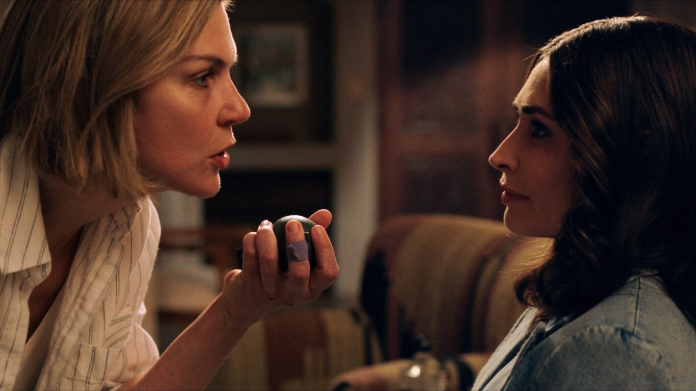 Rhea Seehorn as Carol and Karolina Wydra as Zosia — 'Pluribus'