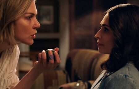 Rhea Seehorn as Carol and Karolina Wydra as Zosia — 'Pluribus'