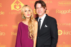 Rachel Zoe and Rodger Berman attend A Sense Of Home Gala honoring Charlotte and Gary Gilbert and Jeneva Bell at Private Residence on October 21, 2023 in Los Angeles, California