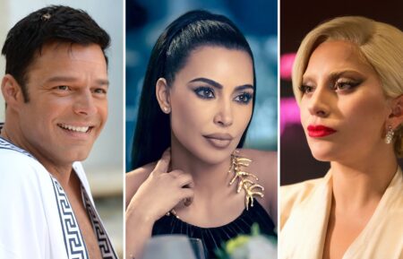 Ricky Martin as Antonio D'Amico in 'The Assassination of Gianni Versace: American Crime Story,' Kim Kardashian as Siobhan Corbyn in 'American Horror Story: Delicate,' and Lady Gaga as The Countess in 'American Horror Story: Hotel'