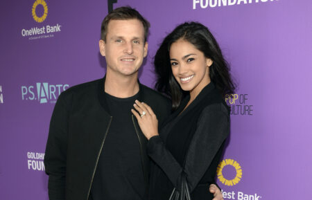 Skateboarders Rob Dyrdek (L) and Bryiana Noelle Flores attend Express Yourself 2015 to benefit P.S. ARTS, providing arts education to 25,000 public school students each week at Barker Hangar