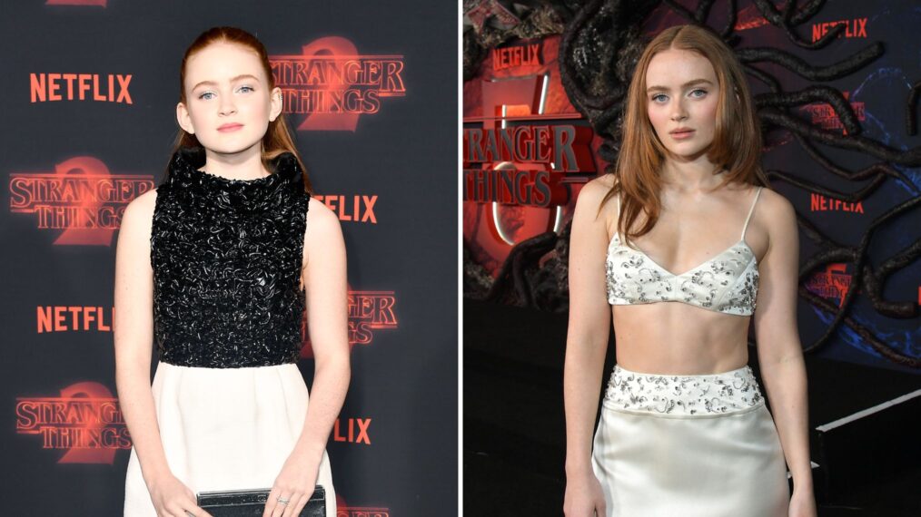 Sadie Sink at 'Stranger Things' premieres 2017 and 2025