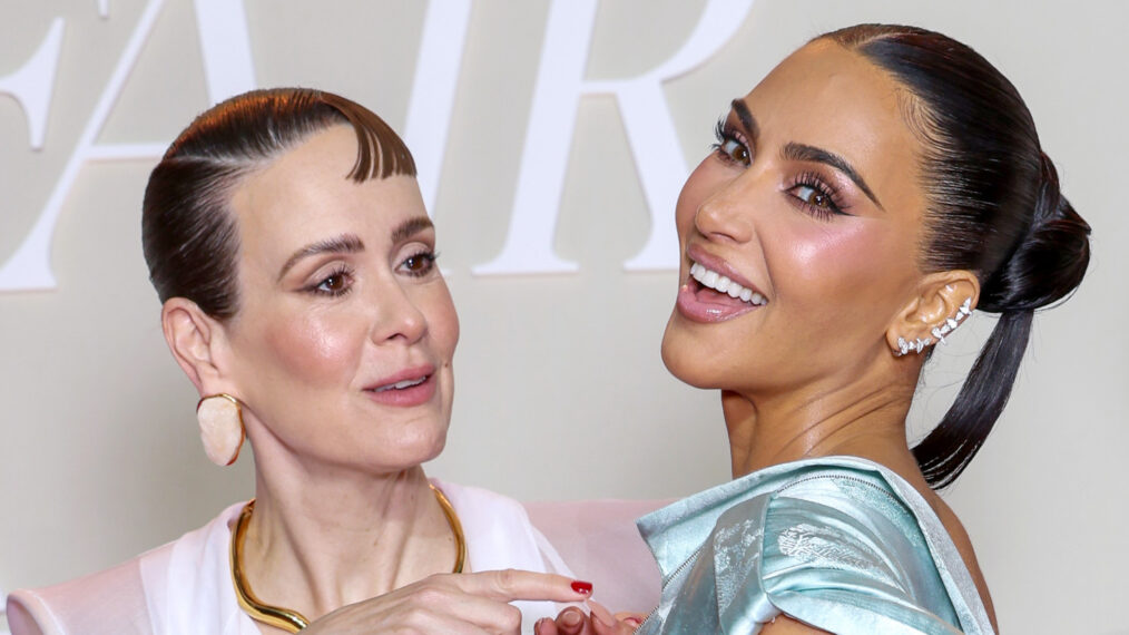 Sarah Paulson and Kim Kardashian