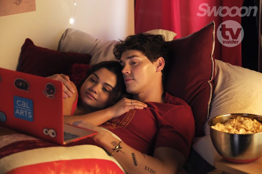 Noah Beck and Siena Agudong in 'Sidelined 2: Intercepted'