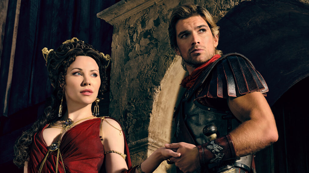 Jaime Slater and Jackson Gallagher in 'Spartacus: House of Ashur'