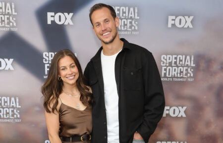 Shawn Johnson East and Andrew East attend the SPECIAL FORCES: WORLD’S TOUGHEST TEST Season 4 Premiere