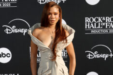 Storm Reid at the 2025 Rock and Roll Hall of Fame Induction Ceremony at Peacock Theater in Los Angeles on November 8, 2025