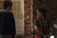 Finn Wolfhard and Noah Schnapp in 'Stranger Things' Season 1