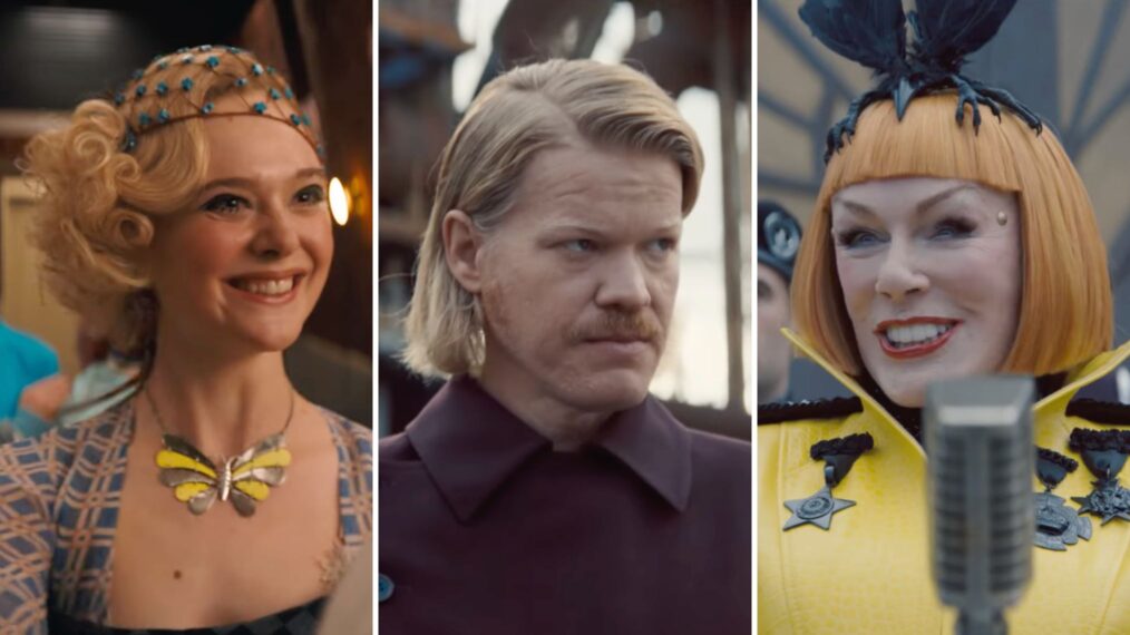 Elle Fanning, Jesse Plemons, Glenn Close in 'The Hunger Games: Sunrise on the Reaping'