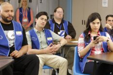 Colton Dunn, Ben Feldman, and America Ferrera in 'Superstore' Season 1 pilot