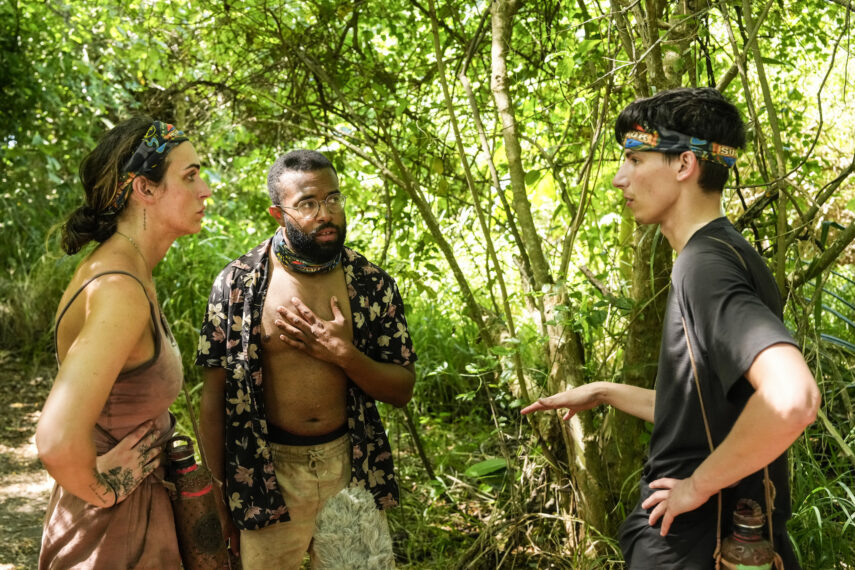 Sage, Jawan, and Rizo in 'Survivor 49' Episode 8