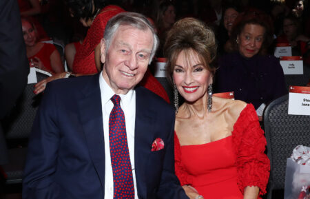 Helmut Huber and Susan Lucci attend The American Heart Association's Go Red for Women Red Dress Collection 2020 at Hammerstein Ballroom on February 05, 2020 in New York City.