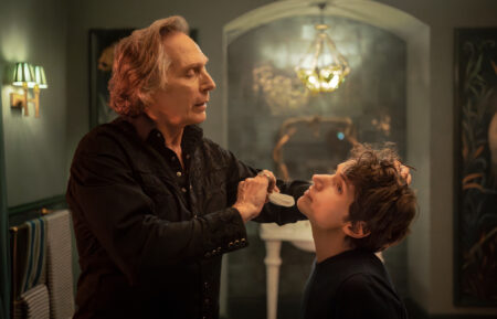Nicholas Denton as Guy Anatole and William Fichtner as Jasper in 'Talamasca: The Secret Order' Season 1 Episode 4