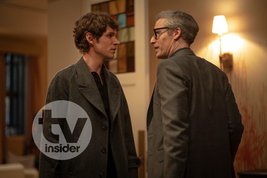 Nicholas Denton as Guy Anatole and Justin Kirk as Raglan James in 'Talamasca' Season 1 Episode 4