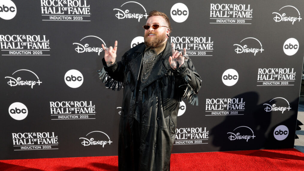 Teddy Swims at the 2025 Rock and Roll Hall of Fame Induction Ceremony at Peacock Theater in Los Angeles on November 8, 2025