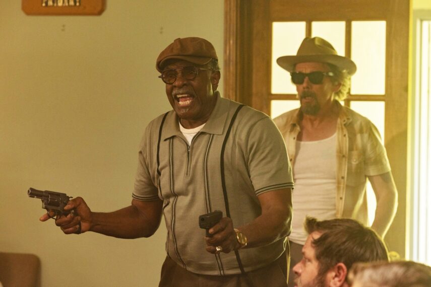 Keith David and Ethan Hawke in 'The Lowdown'