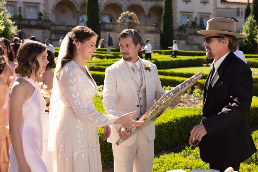 Ryan Kiera Armstrong, Kaniehtiio Horn, Rafael Casal, and Ethan Hawke in 'The Lowdown' finale