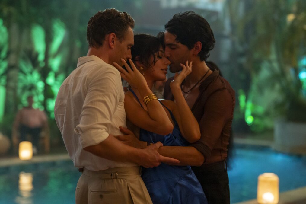 Tom Hiddleston, Camila Morrone, and Diego Calva in 'The Night Manager' Season 2