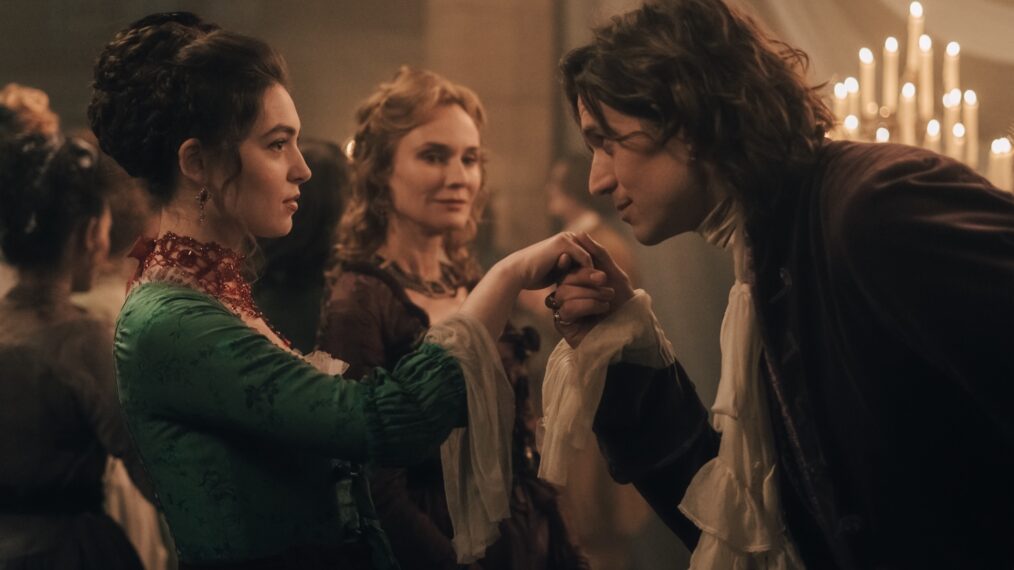 Anamaria Vartolomei, Diane Kruger, Lucas Bravo in 'The Seduction' on HBO