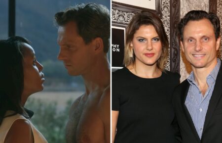 Kerry Washington with Tony Goldwyn on 'Scandal'; Tony Goldwyn with his daughter, Anna, in 2014