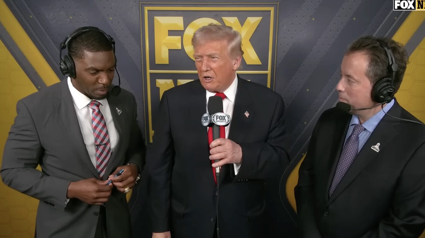 Trump Recalls High School Football Days During Fox NFL Broadcast