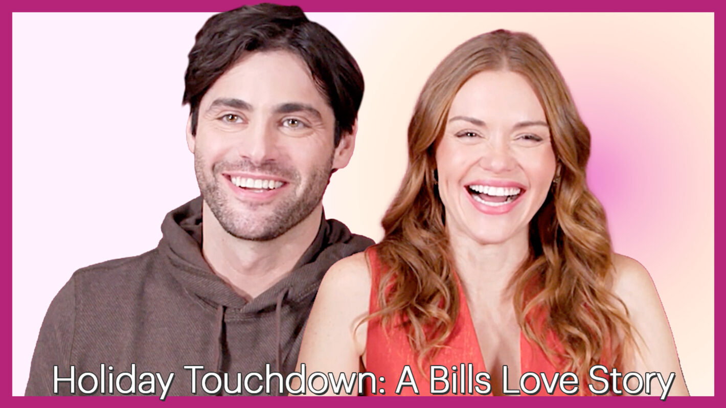 Matthew Daddario and Holland Roden of 'Holiday Touchdown: A Bills Love Story'