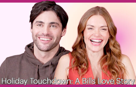 Matthew Daddario and Holland Roden of 'Holiday Touchdown: A Bills Love Story'