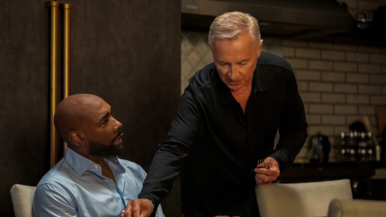 Morris Chestnut as Dr. John Watson and Robert Carlyle as Sherlock Holmes — 'Watson' Season 2 Episode 5 