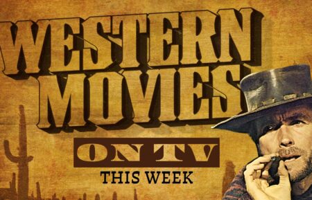 Western movies airing on TV week of November 17 retro collage