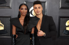 Taylor Hale and Joseph Abdin attend the 65th GRAMMY Awards on February 05, 2023 in Los Angeles, California