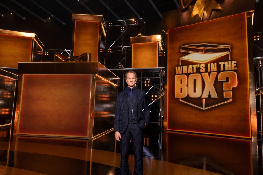 Neil Patrick Harris on the set of "What's in the Box?" Season 1