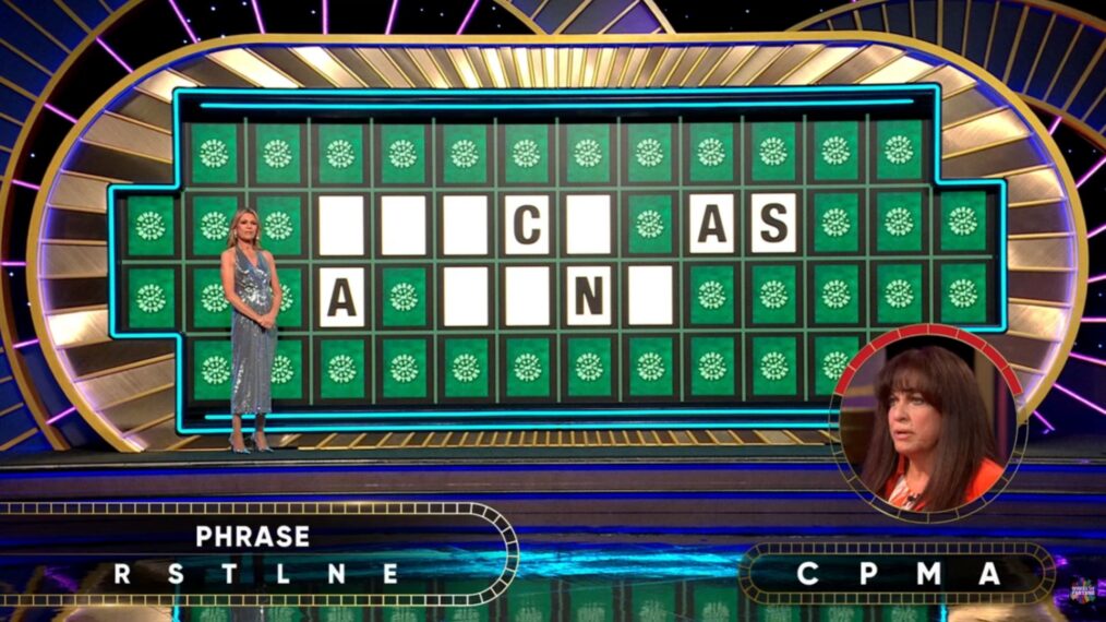 'Wheel of Fortune' contestant Liz St. Claire solving Bonus Round puzzle on November 25, 2025