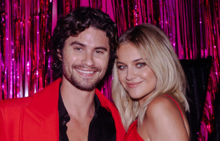 Chase Stokes and Kelsea Ballerini attend the 2023 MTV Video Music Awards at Prudential Center on September 12, 2023 in Newark, New Jersey
