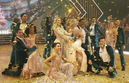 TOP: JAXON WILLARD, BRANDON ARMSTRONG, VALENTIN CHMERKOVSKIY, EMMA SLATER, JULIANNE HOUGH, ALFONSO RIBEIRO, EZRA SOSA, WITNEY CARSON, PASHA PASHKOVBOTTOM: ALAN BERSTEN, BRITT STEWART, JENNA JOHNSON, JAN RAVNIK