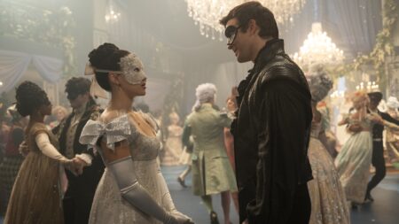 Yerin Ha and Luke Thompson in 'Bridgerton' Season 4