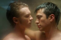 Connor Storrie and Hudson Williams in 'Heated Rivalry'