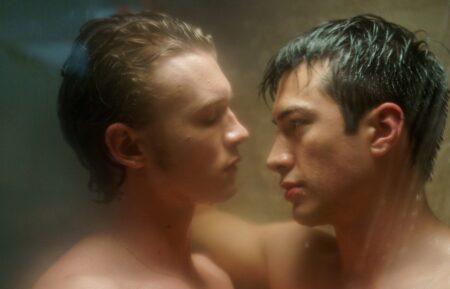 Connor Storrie and Hudson Williams in 'Heated Rivalry'