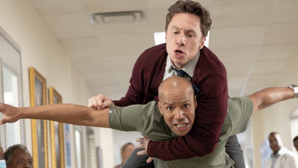 Zach Braff and Donald Faison in 'Scrubs'