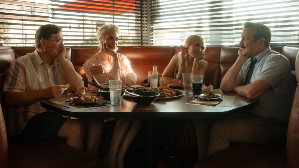 Jeremy Swift, Hannah Waddingham, Juno Temple, and Jason Sudeikis for 'Ted Lasso' Season 4