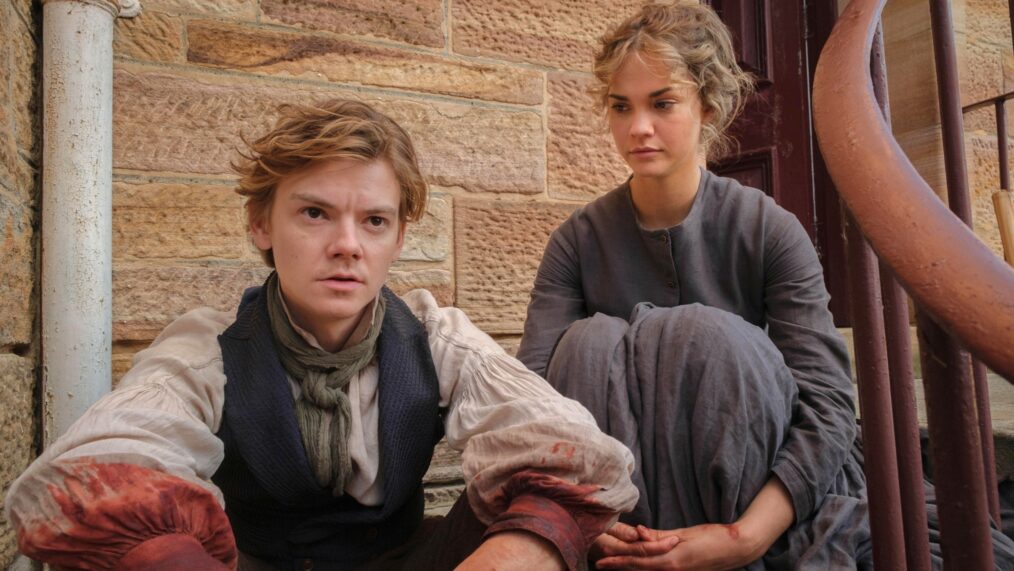 Thomas Brodie-Sangster and Maia Mitchell in 'The Artful Dodger'